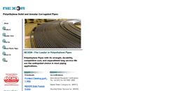 Desktop Screenshot of nexorpipes.com